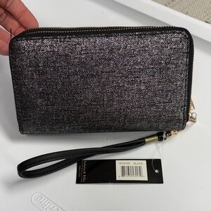 Black Shinmer Wristlet Wallet